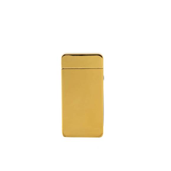 NEW CREATIVE GIFTS INTERNATIONAL flameless flip top lighter in gold - Picture 3 of 3